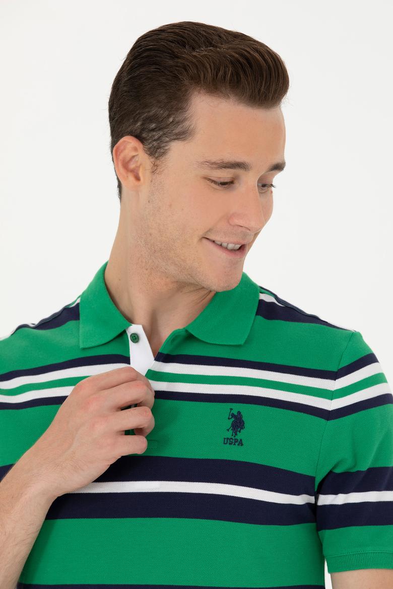 Erkek Yeşil Polo Yaka Tişört - 50263219033