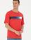 Erkek Kırmızı Comfort Bisiklet Yaka Tişört