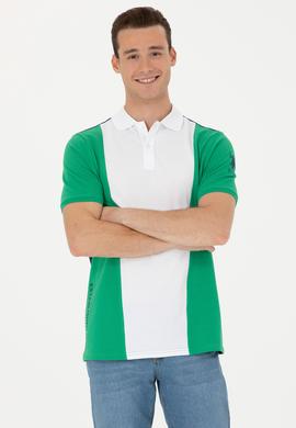 Erkek Yeşil Polo Yaka Tişört - 50263396033