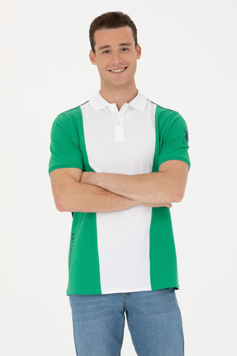 Erkek Yeşil Polo Yaka Tişört - 50263396033