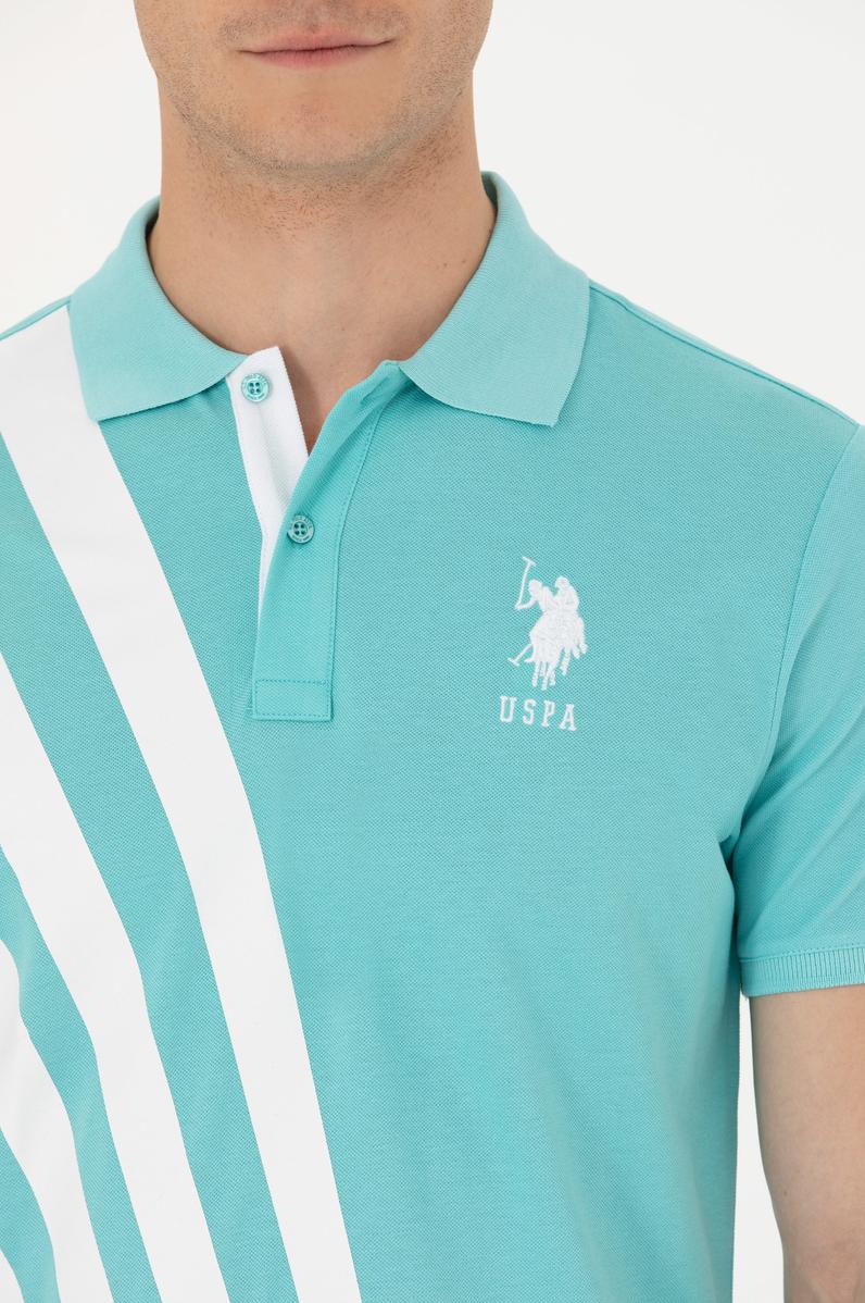 Erkek Mint Polo Yaka Tişört