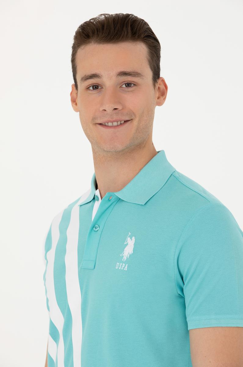 Erkek Mint Polo Yaka Tişört
