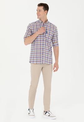 Erkek Slim Fit Taş Kanvas Pantolon - 50263889027