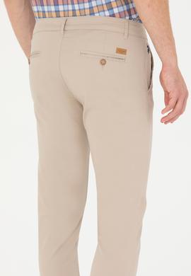 Erkek Slim Fit Taş Kanvas Pantolon - 50263889027