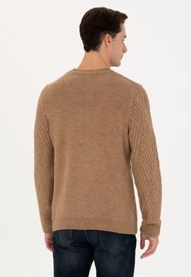 Erkek Camel Melanj Kazak - 50253160017