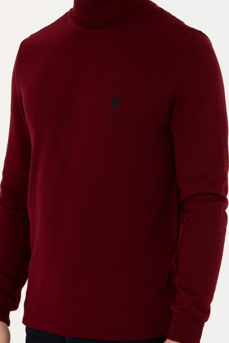 Erkek Bordo Basic Kazak - 50268935015