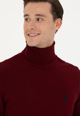 Erkek Bordo Basic Kazak - 50268935015