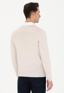 Erkek Taş Melanj Basic Kazak - 50269002078