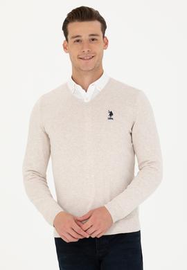 Erkek Taş Melanj Basic Kazak - 50269002078