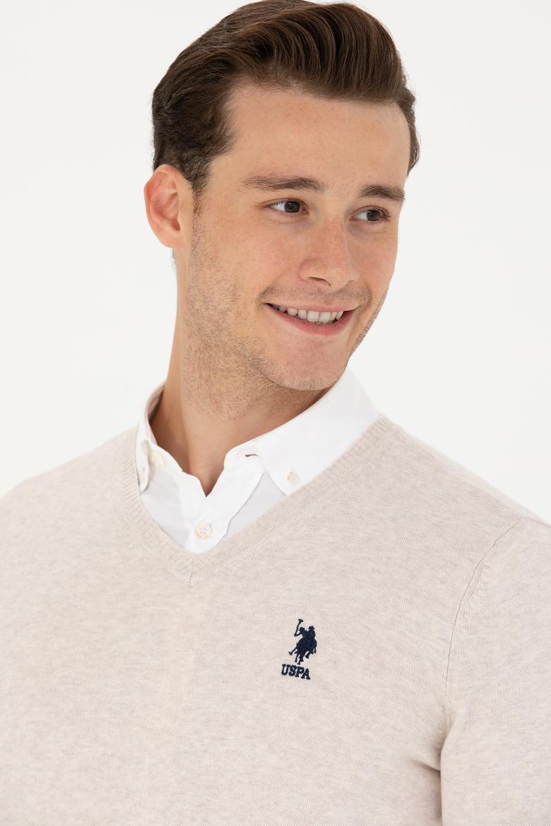 Erkek Taş Melanj Basic Kazak - 50269002078