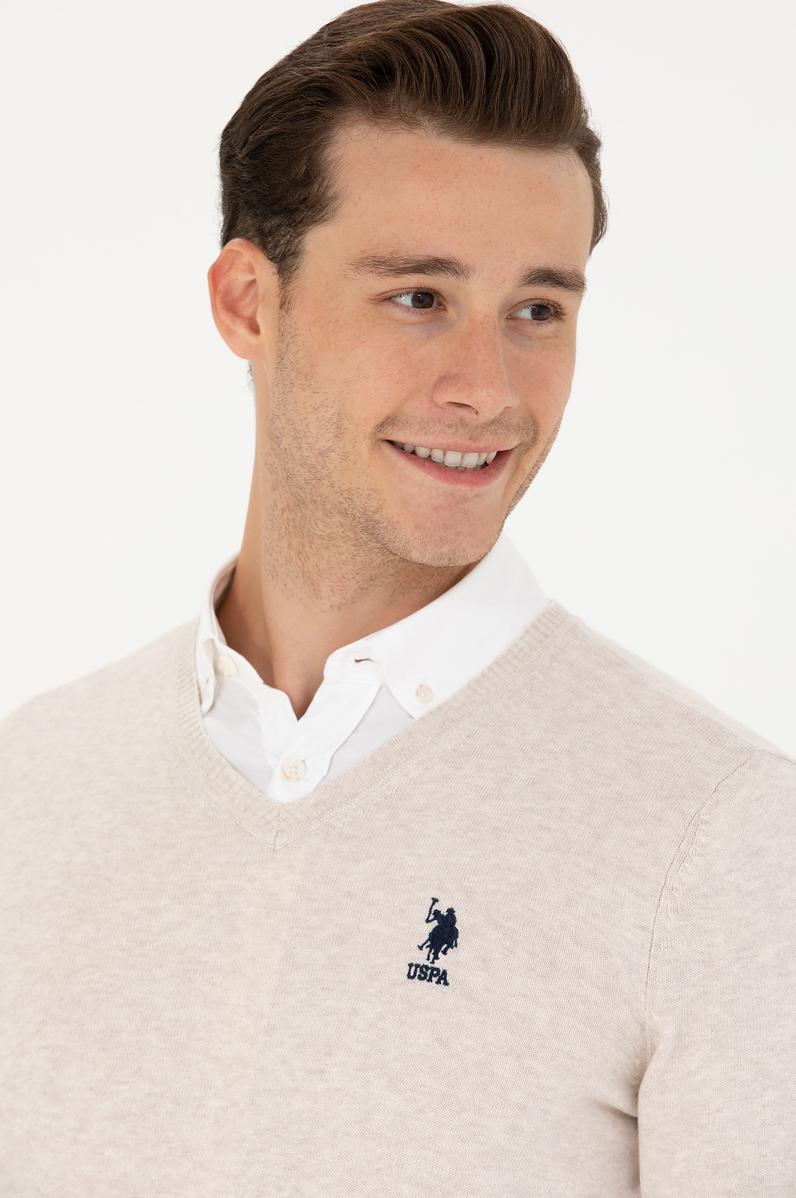 Erkek Taş Melanj Basic Kazak