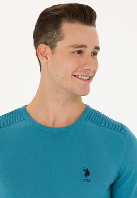 Erkek Petrol Basic Kazak - 50269003114