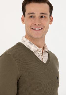 Erkek Haki Basic Kazak - 50269004114