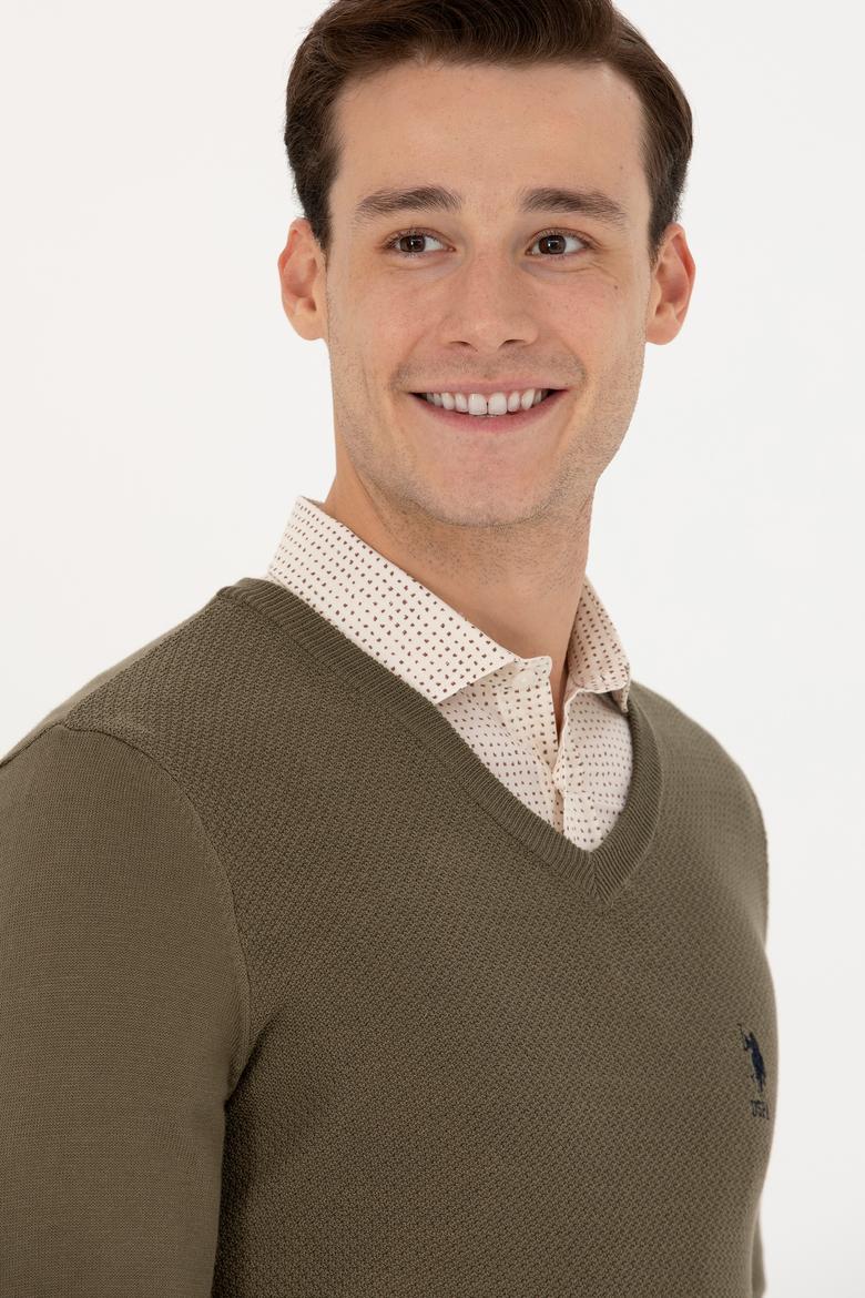 Erkek Haki Basic Kazak - 50269004114