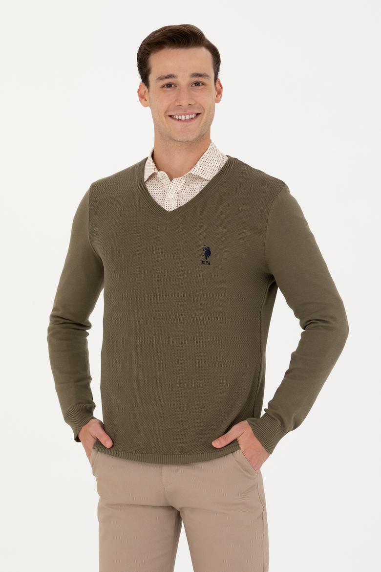 Erkek Haki Basic Kazak - 50269004114