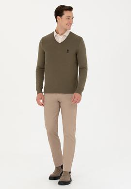 Erkek Haki Basic Kazak - 50269004114