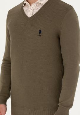 Erkek Haki Basic Kazak - 50269004114