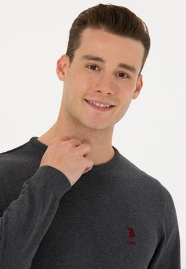 Erkek Antrasit Melanj Basic Kazak - 50269005043