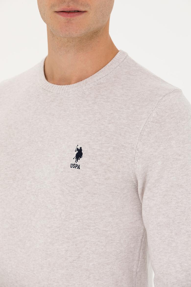 Erkek Taş Melanj Basic Kazak - 50269005070