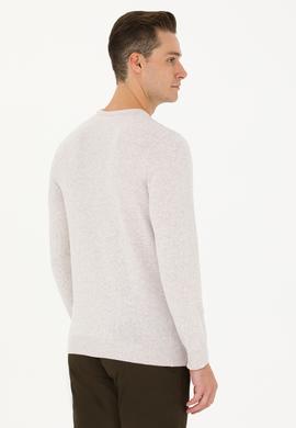 Erkek Taş Melanj Basic Kazak - 50269005070