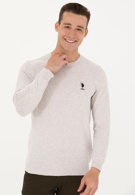 Erkek Taş Melanj Basic Kazak - 50269005070