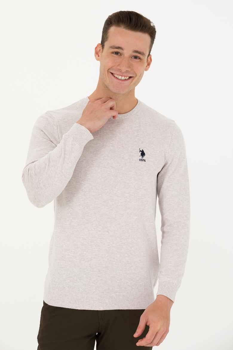 Erkek Taş Melanj Basic Kazak - 50269005070