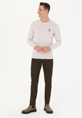 Erkek Taş Melanj Basic Kazak - 50269005070