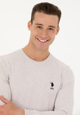 Erkek Taş Melanj Basic Kazak - 50269005070