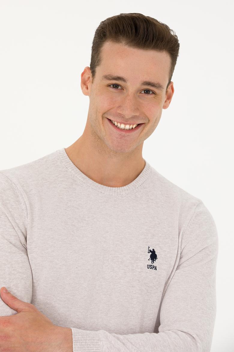 Erkek Taş Melanj Basic Kazak - 50269005070