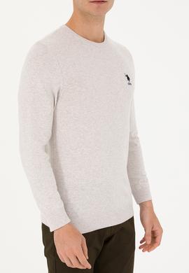 Erkek Taş Melanj Basic Kazak - 50269005070