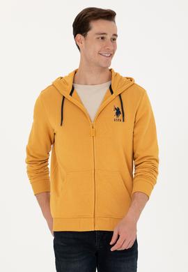 Erkek Hardal Örme Hırka - 50269401114