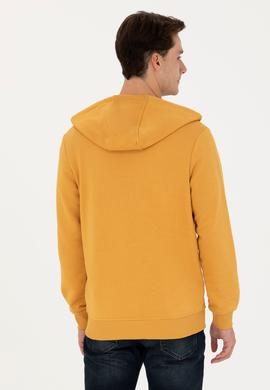 Erkek Hardal Örme Hırka - 50269401114