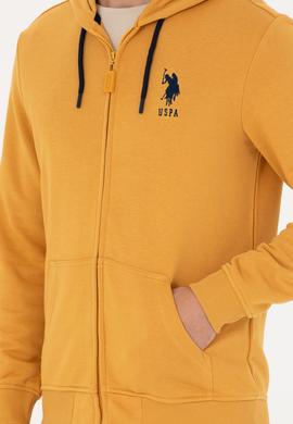 Erkek Hardal Örme Hırka - 50269401114