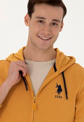 Erkek Hardal Örme Hırka - 50269401114