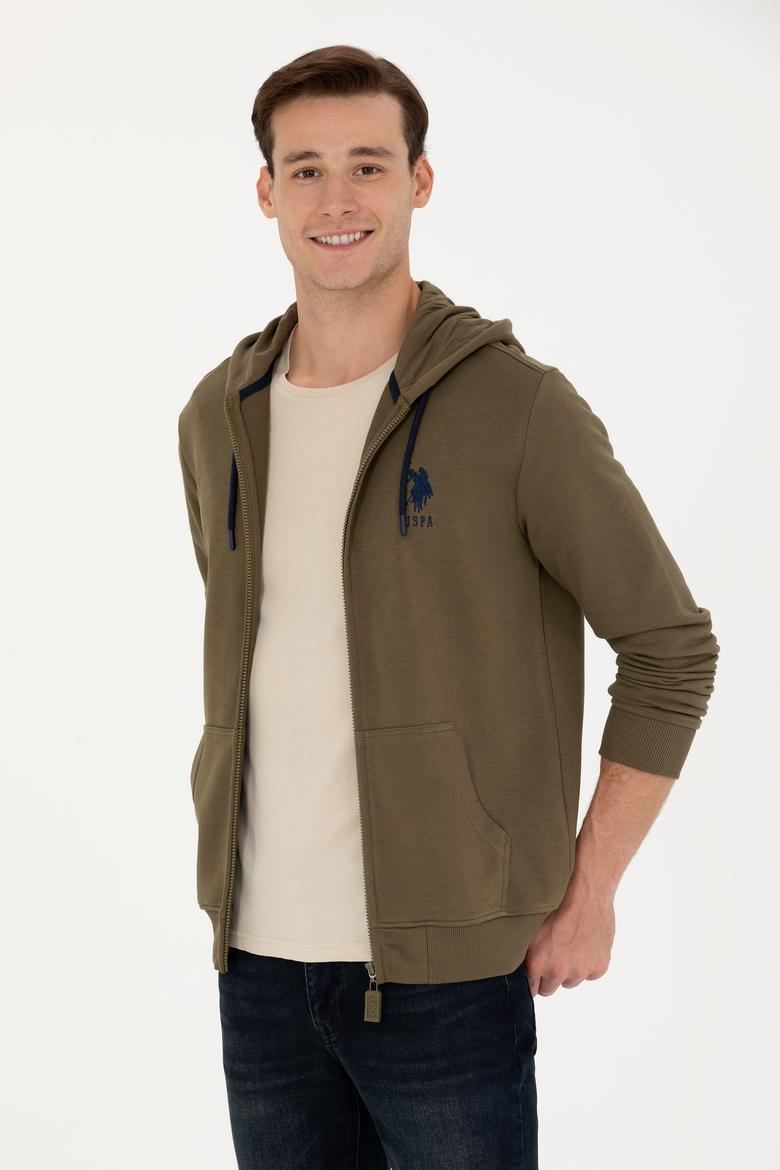 Erkek Haki Örme Hırka - 50269401144