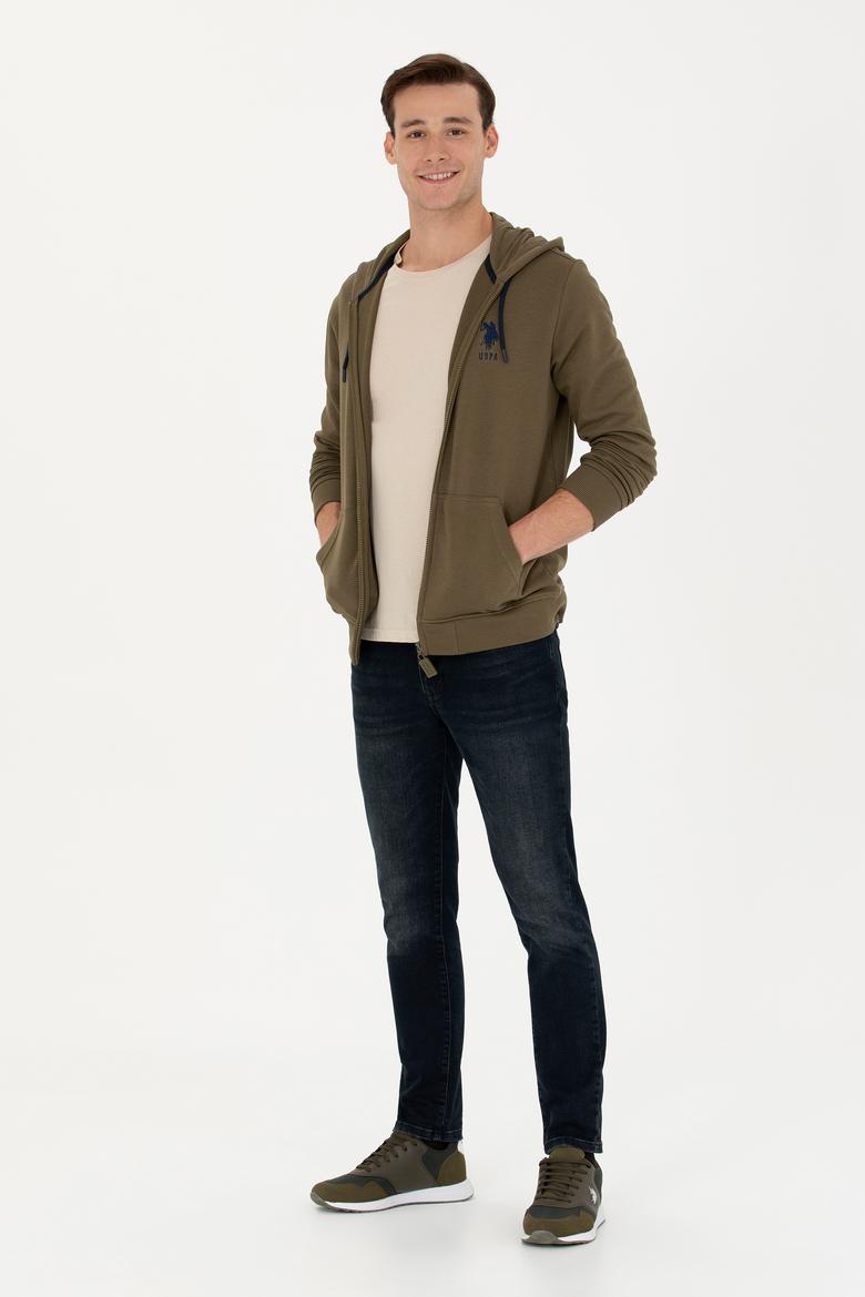 Erkek Haki Örme Hırka - 50269401144