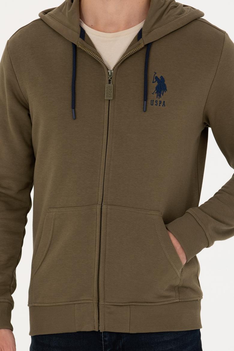 Erkek Haki Örme Hırka - 50269401144