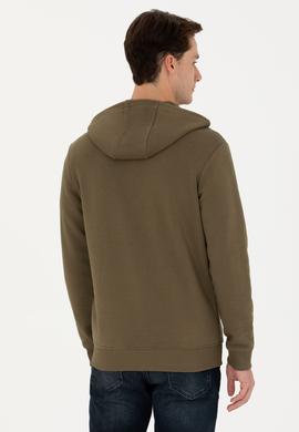 Erkek Haki Örme Hırka - 50269401144