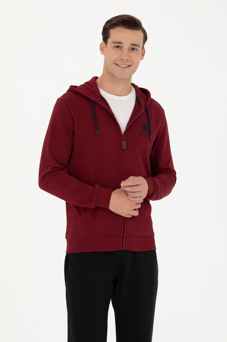 Erkek Bordo Örme Hırka