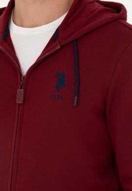 Erkek Bordo Örme Hırka - 50269401154