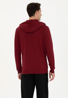 Erkek Bordo Örme Hırka - 50269401154