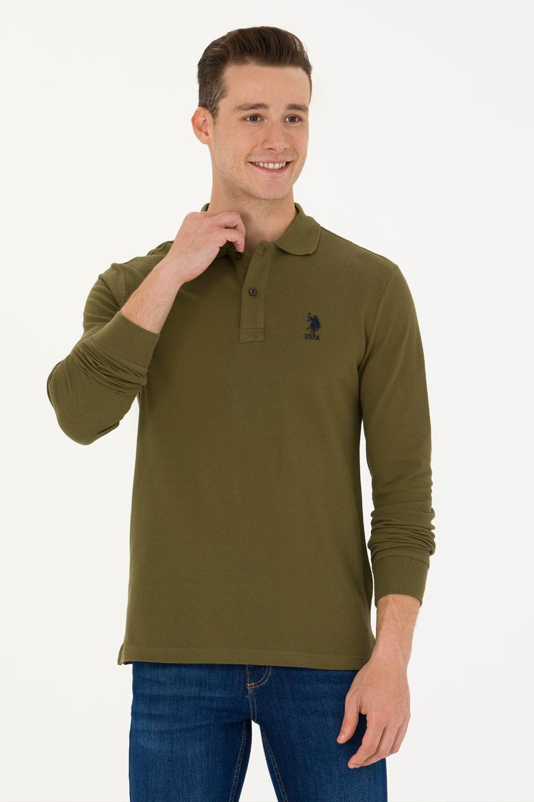 Erkek Haki Basic Sweatshirt - 50269404264