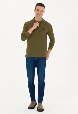 Erkek Haki Basic Sweatshirt - 50269404264