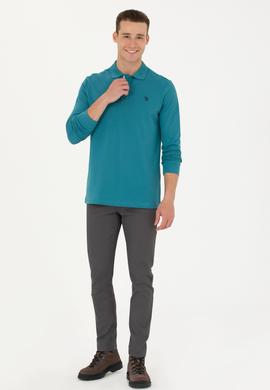 Erkek Petrol Basic Sweatshirt - 50269405217