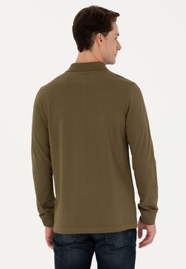 Erkek Haki Basic Sweatshirt - 50269405274