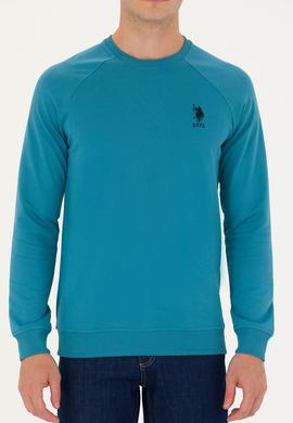 Erkek Petrol Basic Sweatshirt - 50269412167