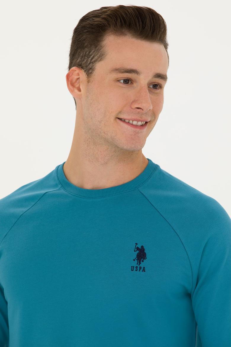 Erkek Petrol Basic Sweatshirt - 50269412167