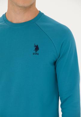 Erkek Petrol Basic Sweatshirt - 50269412167