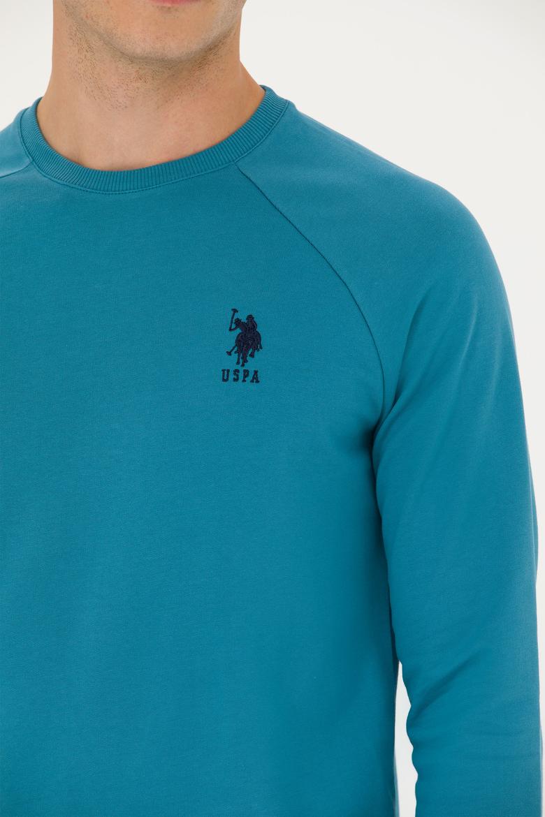 Erkek Petrol Basic Sweatshirt - 50269412167