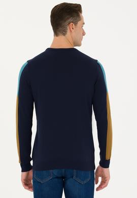 Erkek Lacivert Kazak - 50271079006